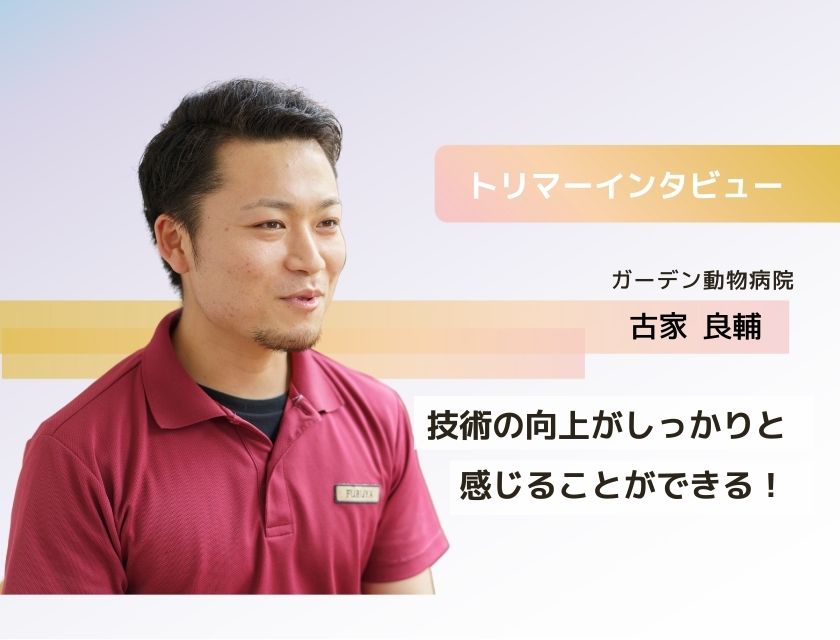 トリマー 古家さん(ガーデン動物病院)