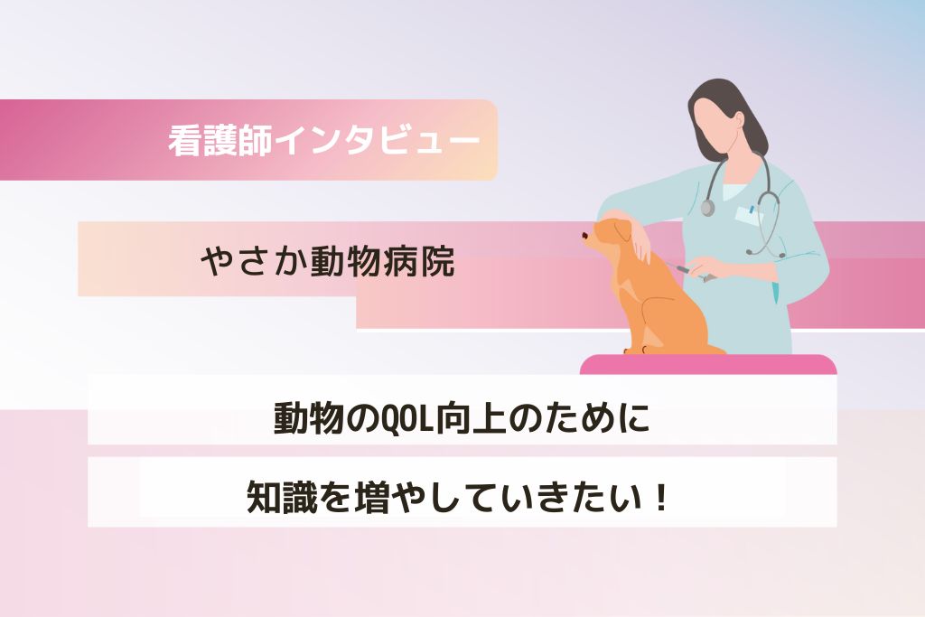 動物看護師 國則さん(やさか動物病院)
